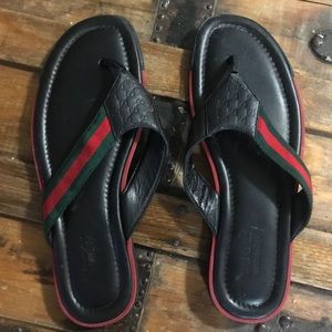 Authentic Gucci Mens Flip Flops Size 12